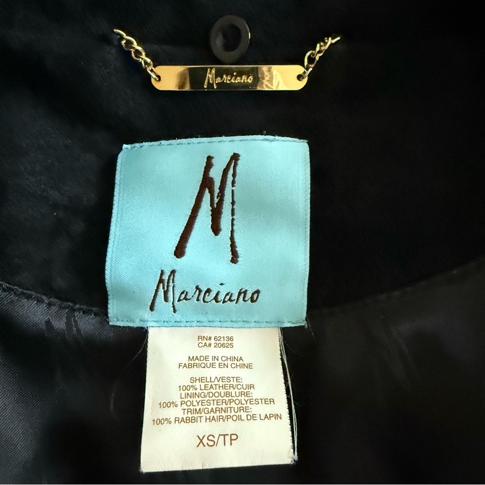 Marciano Black Suede Leather Jacket - Picture 3 of 3